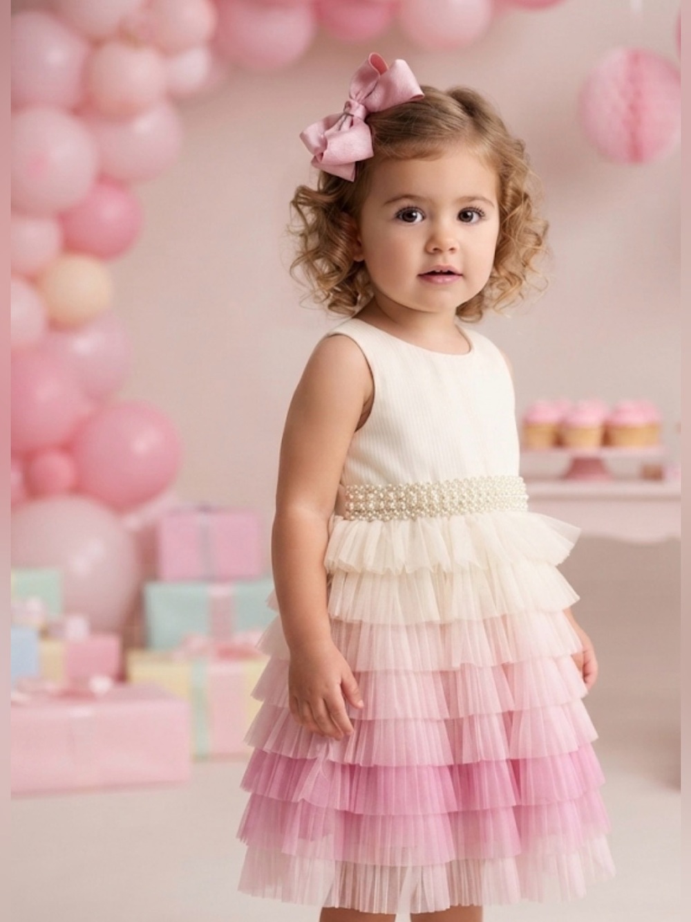 Gorgeous American Princess formal baby girl toddler dress sz 2T